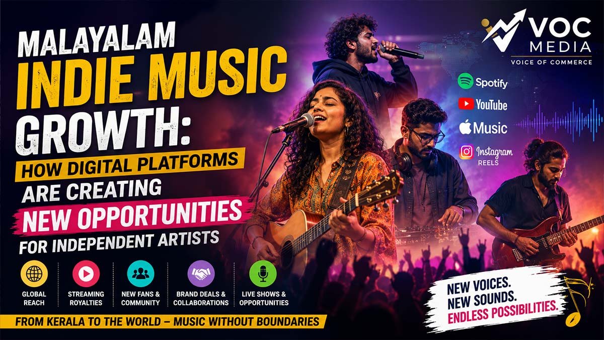 മലയാള ഇൻഡി(indie music) സംഗീതത്തിന്റെ വളർച്ച: ഡിജിറ്റൽ പ്ലാറ്റ്ഫോമുകൾ കലാകാരന്മാർക്ക് തുറക്കുന്ന പുതിയ അവസരങ്ങൾ