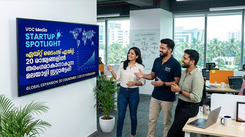 കൊച്ചിയിൽ നിന്നും ലോകത്തിന്റെ നെറുകയിലേക്ക്; കേരളാ സ്റ്റാർട്ടപ്പ് 'Eight Times Eight' 20 രാജ്യങ്ങളിൽ തരംഗമാകുന്നു!