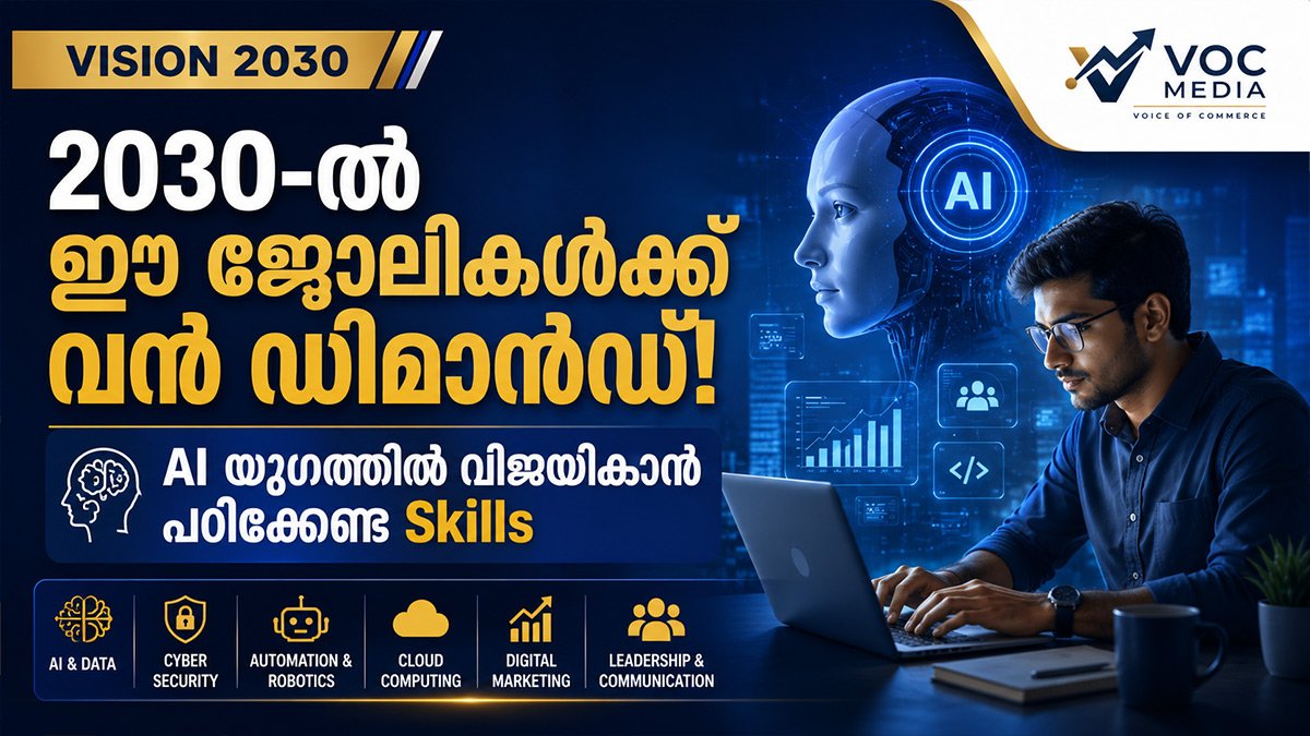 VISION 2030 | AI വന്നാൽ ഏത് ജോലികൾ ഇല്ലാതാകും? ഏത് പുതിയ ജോലികൾ ലക്ഷങ്ങളുടെ ശമ്പളം നൽകും?