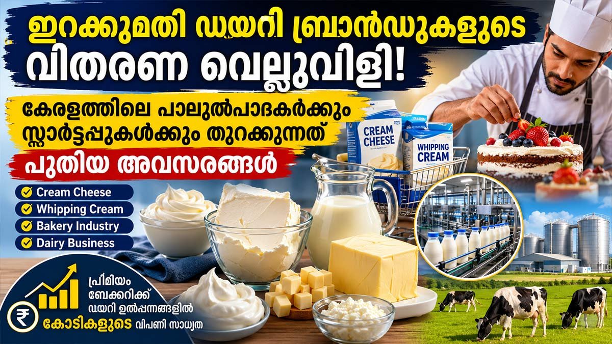 ഇറക്കുമതി ഡയറി ബ്രാൻഡുകളുടെ വിതരണ വെല്ലുവിളി; കേരളത്തിലെ പാൽ ഉൽപാദകർക്കും സ്റ്റാർട്ടപ്പുകൾക്കും തുറക്കുന്നത് പുതിയ അവസരങ്ങൾ
