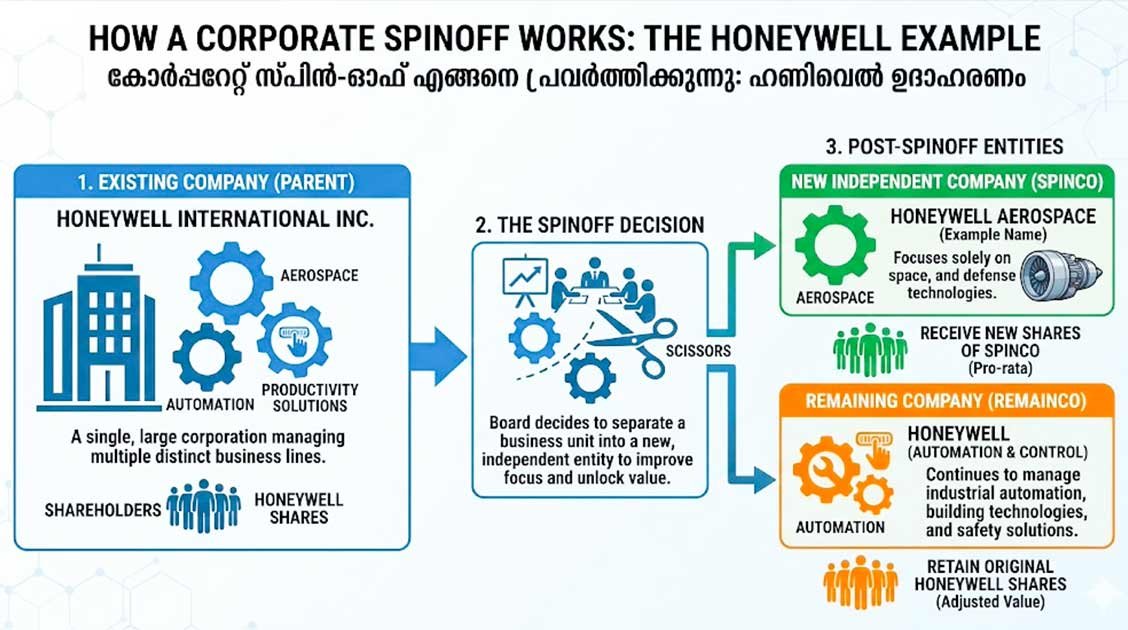 ഹണിവെൽ (Honeywell) പിളരുന്നു; 1.4 ബില്യൺ ഡോളറിന്റെ വമ്പൻ ഡീൽ