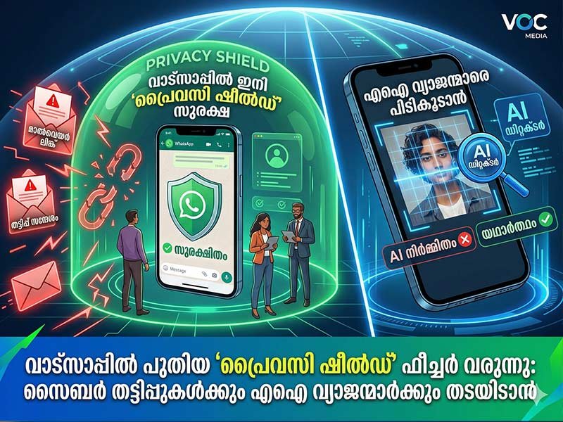 വാട്സാപ്പിൽ ഇനി 'പ്രൈവസി ഷീൽഡ്' സുരക്ഷ; സൈബർ തട്ടിപ്പുകൾക്കും എഐ വ്യാജന്മാർക്കും തടയിടാൻ പുതിയ ഫീച്ചർ!