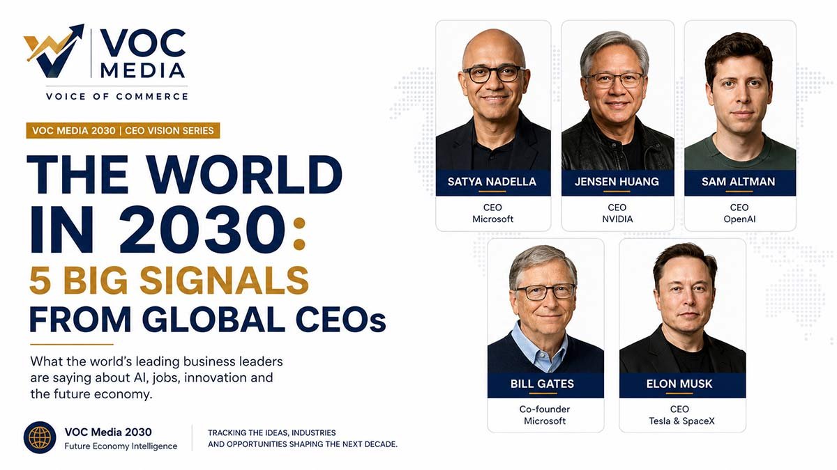 2030-ലെ ലോകം എവിടെ എങ്ങിനെ : ആഗോള CEOമാർ ഇന്ന് നൽകുന്ന  വലിയ സൂചനകൾ