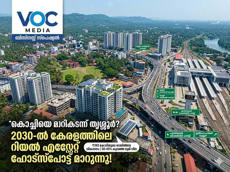 കൊച്ചിയെ മറികടന്ന് തൃശ്ശൂർ? 2026-ൽ കേരളത്തിലെ റിയൽ എസ്റ്റേറ്റ് ഹോട്‌സ്‌പോട്ട് മാറുന്നു
