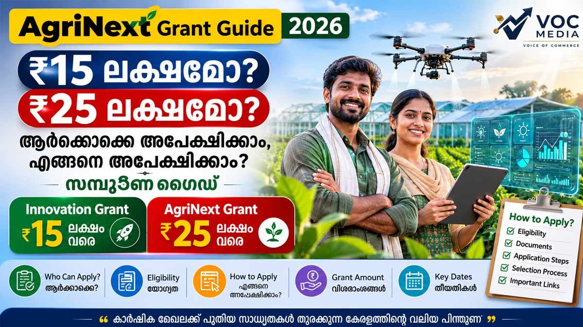 AgriNext Grant Guide 2026: ₹15 ലക്ഷമോ ₹25 ലക്ഷമോ? ആർക്കൊക്കെ അപേക്ഷിക്കാം, എങ്ങനെ അപേക്ഷിക്കാം? സമ്പൂർണ ഗൈഡ്