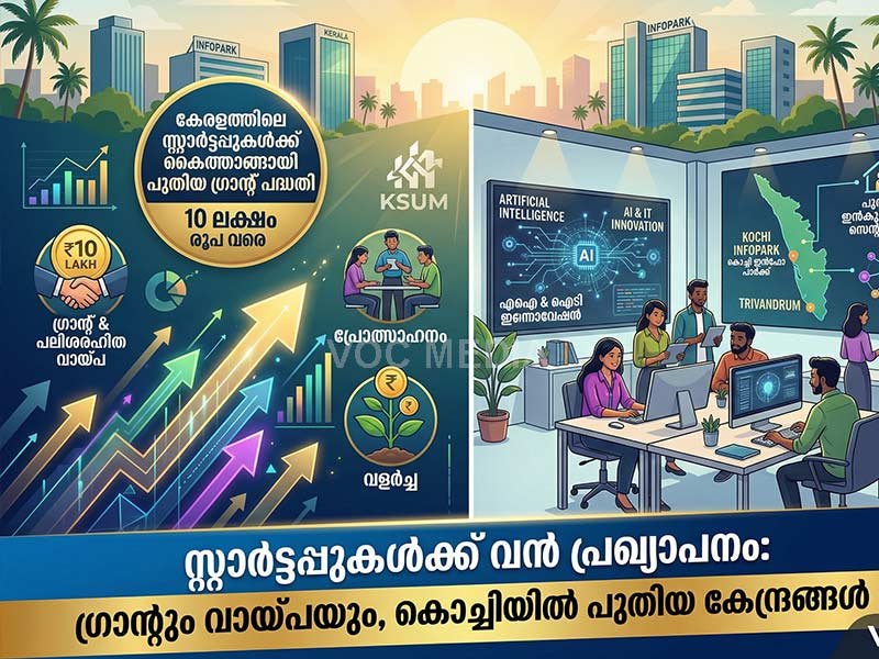 കേരളത്തിലെ സ്റ്റാർട്ടപ്പുകൾക്ക് ആവേശം: 10 ലക്ഷം രൂപ വരെ ഗ്രാന്റും പലിശരഹിത വായ്പയും; സർക്കാർ പുതിയ പദ്ധതി പ്രഖ്യാപിച്ചു