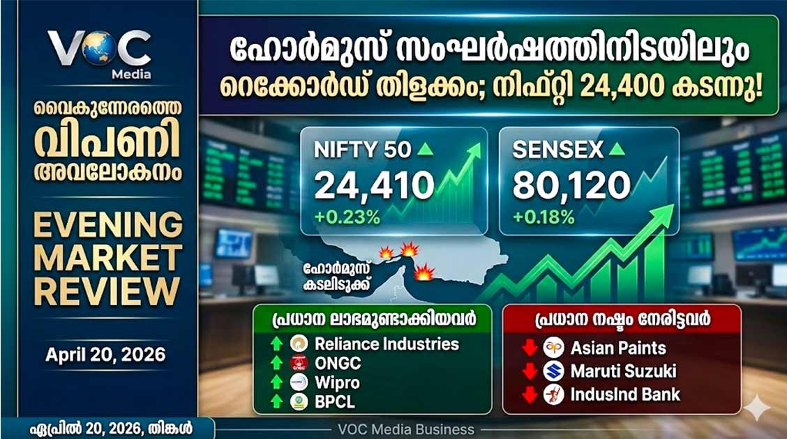 വിപണി അവലോകനം: ഹോർമുസ് സംഘർഷത്തിനിടയിലും റെക്കോർഡ് തിളക്കം; നിഫ്റ്റി 24,400 കടന്നു!