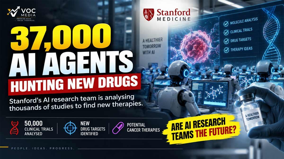 37,000 AI Agents ഒരുമിച്ച് മരുന്ന് കണ്ടെത്താൻ ഇറങ്ങി; ഇനി AI Researcher മാത്രം അല്ല, Research Team ആകുമോ?